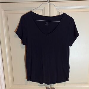 J. Jill Black Short Sleeve T-Shirt